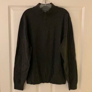 New with tags, Cutter & Buck dark grey zip sweater.